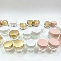 Pot en plastique pour crème, flacon cosmétique, contenants pour soins de la peau et du corps, pot en plastique pour crème visage, récipient pour gommage au sucre