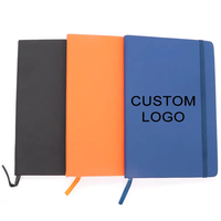 Cadeaux promotionnels personnalisés avec logo sur mesure, couverture en cuir/tissu PVC A5/A6, impression sérigraphique portable, couleurs personnalisées