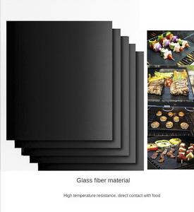 Fiberglass Non-Stick High Temperature Resistant <strong>BBQ</strong> <strong>Grill</strong> <strong>Mat</strong> Set Fireproof Outdoor <strong>Grill</strong> <strong>Mats</strong> Camping Charcoal Baking Box - Product Image 2