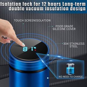 Siy746 Customized 500Ml Smart Vacuum Thermos Led Display Water Bottle With Printing Logo Custom Packaging Business Gift Box - Product Image 5