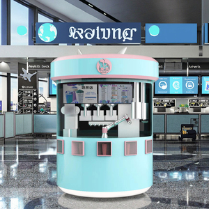 เครื่องจำหน่ายน้ำผลไม้อัตโนมัติเต็มตู้แขนหุ่นยนต์ชาฟองตู้ชงกาแฟ Boba - Product Image 5