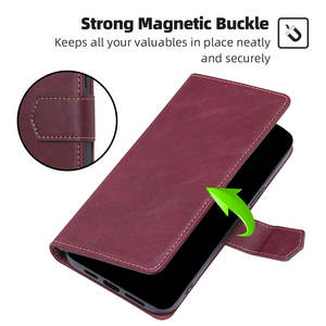 Étui à rabat pour Samsung <span class=keywords><strong>Galaxy</strong></span> Note 20 10 Ultra M62 M53 M52 M14 M32 M31S M30 F52 5G portefeuille de luxe en cuir support housse de téléphone sac - Product Image 3