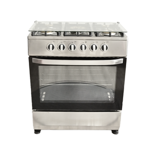 76x50x86 cm <span class=keywords><strong>Cuisinière</strong></span> d'extérieur <span class=keywords><strong>à</strong></span> gaz Four <span class=keywords><strong>à</strong></span> 5 brûleurs Porte de sécurité double couche Poignée en aluminium en acier inoxydable Grill Ménage - Product Image 4