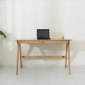Japonês-estilo simples e moderno mesa do computador de madeira todo o sólido projeto humanizado Para Casa Escritório environment-friendly secretária