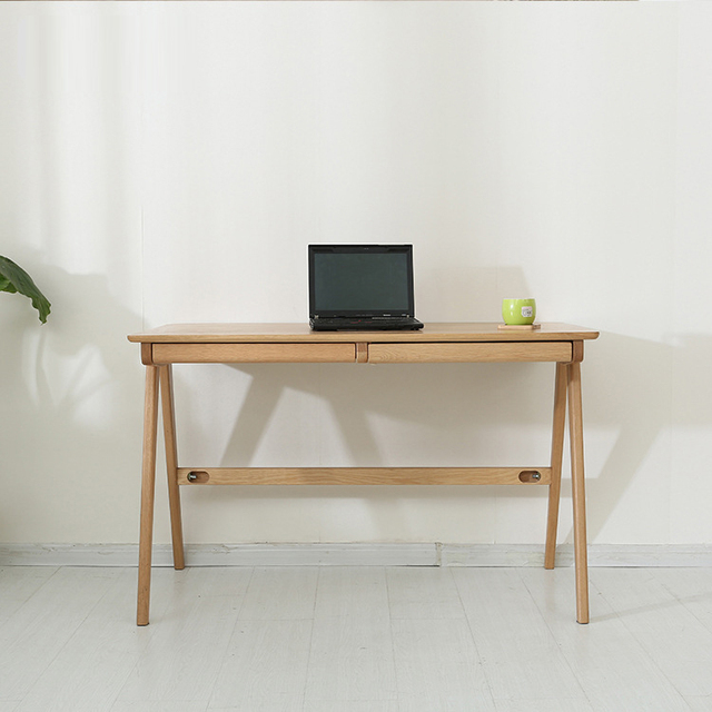 Japanese-style Modern Simple All Solid Wood Computer Desk Humanized Design Home Office Environment-friendly Writing Desk