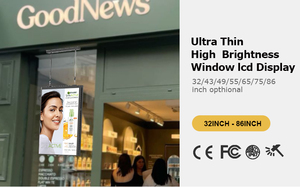 Làm nổi bật cửa sổ phải đối mặt với hiển thị Màn hình LCD Trần treo kỹ thuật số biển và hiển thị TV màn hình Android quảng cáo cửa sổ - Product Image 6