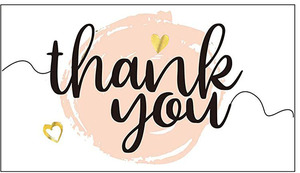 <strong>Mini</strong> Luxury Black <strong>Envelope</strong> and Cute Small Pink Rose Gold Foil Custom Impression Printing Business Customer Insert Thank You Card - Product Image 6
