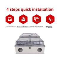 Boîte de distribution et de commutation triphasée en plastique transparent 380V IP30 63-100A sans prises
