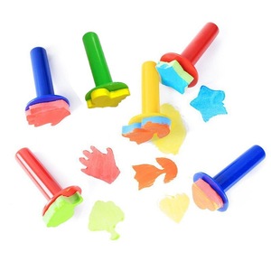 30 pièces enfants éponge timbre peinture outils enfants bricolage éducation précoce Art Graffiti brosse à frotter - Product Image 2