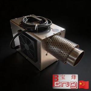 Soplador de Aire Caliente Trifásico de 10kW 380V 50Hz, Calentador Industrial de Alta Resistencia para Secado de Pellets de Plástico y Secado de Tolvas - Product Image 1