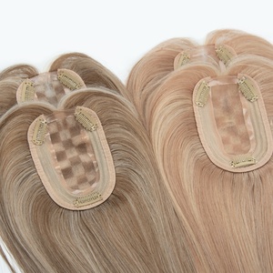 Topper de Cabello Transpirable de Encaje Mono 3x5 con Trama a Máquina, Nudos Invisibles, Postizo con Clip para Mujer - Product Image 2