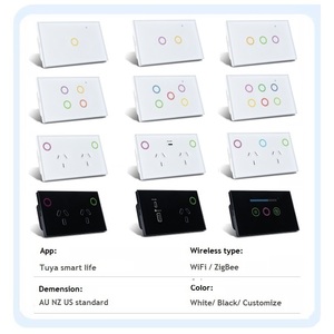 Interruptor Inteligente WiFi de Pared de 5 Canales, Compatible con la Aplicación Tuya, Control Remoto Inalámbrico, Cinco Interruptores, Compatible con <span class=keywords><strong>Alexa</strong></span> <span class=keywords><strong>Echo</strong></span> y el Asistente de Google - Product Image 6