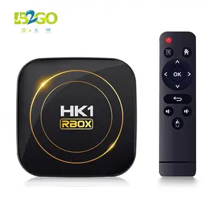 OEM Customize HK1 Rbox H8S Android 12 TV Box Allwinner H618 Quad Core 2Gb RAM 16Gb ROM Dual Band WiFi 4K