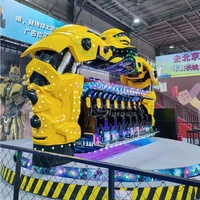 Manège extérieur de parc d'attractions, manège rotatif Robocop en fibre de verre pour 16 personnes, à vendre