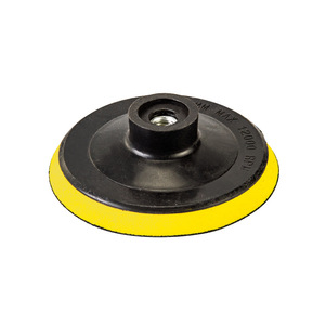 One 4 Inch Sticky Tray Backer Pad For Angle Grinder Polishing Disc 3 4 Inch Flocked Sandpaper Compatible With 6 7 Inch Pads - Product Image 1