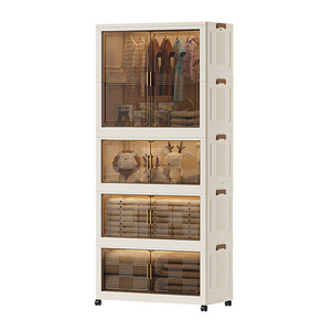 Tủ quần áo nhựa gấp gọn ZD802 - Tủ đôi cho trẻ em - Tủ quần áo di động gấp gọn - Product Image 5