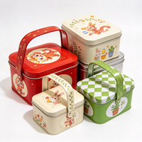 Boîtes à biscuits en métal avec couvercle, personnalisées avec logo, fournisseur OEM, emballage en métal