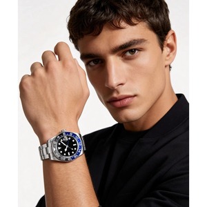 Reloj de Buceo con Movimiento de Cuarzo Zafiro, Logotipo Personalizado, Movimiento Suizo, 40 mm, Acero Inoxidable, Unisex - Product Image 6