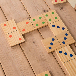 Jouets éducatifs en bois géants pour l'extérieur, <span class=keywords><strong>jeu</strong></span> <span class=keywords><strong>de</strong></span> dominos personnalisé, blocs, grands dominos, jeux <span class=keywords><strong>de</strong></span> dominos pour enfants, <span class=keywords><strong>jeu</strong></span> <span class=keywords><strong>de</strong></span> dominos en bois <span class=keywords><strong>de</strong></span> grande taille pour la pelouse et la cour - Product Image 3