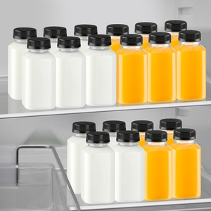 <span class=keywords><strong>Botellas</strong></span> <span class=keywords><strong>de</strong></span> Bebidas Reutilizables <span class=keywords><strong>de</strong></span> Plástico PET <span class=keywords><strong>con</strong></span> Logotipo Personalizado, <span class=keywords><strong>Botellas</strong></span> Cuadradas Transparentes <span class=keywords><strong>de</strong></span> 8oz, 12oz y 16oz para Jugos <span class=keywords><strong>con</strong></span> Tapas a Prueba <span class=keywords><strong>de</strong></span> Manipulación - Product Image 4