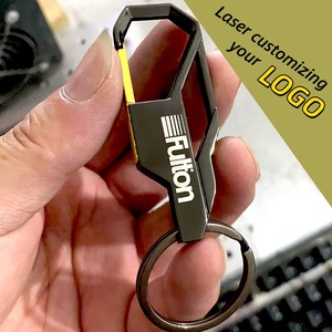 Porte-clés en métal avec logo personnalisé, porte-clés de luxe pour voiture, mousqueton, vente en gros de quincaillerie, porte-clés de voiture, mousqueton, vente en gros - Product Image 1