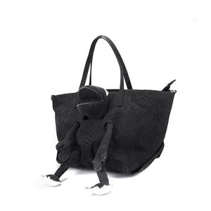 Sac à bandoulière personnalisé Lapin Gris 2026 – Sac fourre-tout élégant, décontracté et mignon avec motif ours de dessin animé, polyvalent et grande capacité - Product Image 2