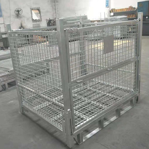 <span class=keywords><strong>Cage</strong></span> à palettes empilable <span class=keywords><strong>en</strong></span> acier pour solutions de stockage et de transport industrielles <span class=keywords><strong>en</strong></span> entrepôt, capacité de 500 à 2000 kg - Product Image 5