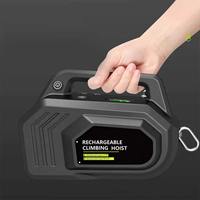 Treuil de levage à câble métallique et treuil électrique rechargeable 200 kg, portable, industriel, pour le travail, l'évacuation, la sécurité en milieu rocheux