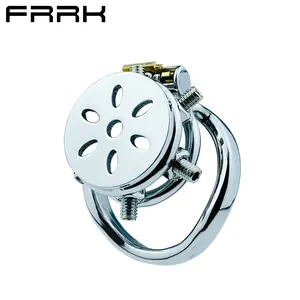 Yrrk — Cage de chasteté pour homme, équipement de 43MM avec serrure métallique, jouet sexuel, anneau de coq, accessoire de chasteté uréthrale