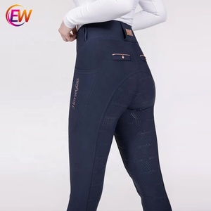 <span class=keywords><strong>Pantaloni</strong></span> <span class=keywords><strong>da</strong></span> Equitazione EW Horse Personalizzati di Nuova Moda con Funzione Breeches e Grip Aderente in Silicone su Tutta la Seduta - Product Image 2