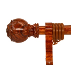 Aluminum Wood Grain Oak Teak <strong>Wooden</strong> <strong>Curtain</strong> Rod 28mm Ceiling Mount Wall Window Drapery <strong>Curtain</strong> <strong>Pole</strong> - Product Image 5