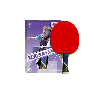 Dubbele Vis 5a + Serie Puur Hout Met Ittf <span class=keywords><strong>Pingpong</strong></span> Rubber Training Bat Tafeltennisracket - Product Image 2