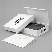Caja de Embalaje de Cartón para Regalos con Cierre Magnético, Impresión Digital, para Ropa, Precio de Fábrica, MOQ Bajo, Venta al por Mayor