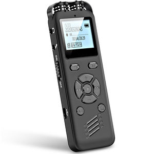 Lecteur MP3 portable AOMAGO 32 Go L69, enregistreur vocal numérique <span class=keywords><strong>avec</strong></span> double <span class=keywords><strong>micro</strong></span> pour conférences, protection par mot de passe, microphone <span class=keywords><strong>externe</strong></span> - Product Image 2
