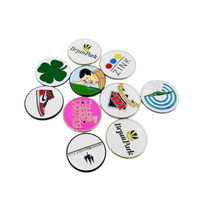Marqueur de balle de golf en métal avec logo personnalisé, conception gratuite, pince magnétique pour chapeau de golf, marqueur de balle de golf personnalisé