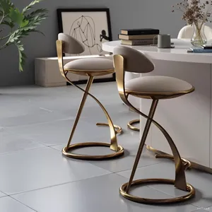 Ý sang trọng cao Phân nghệ thuật kim loại thanh ghế thoải mái tựa lưng hiện đại <span class=keywords><strong>Retro</strong></span> thiết kế cho gia đình ăn uống khách sạn ngoài trời - Product Image 5