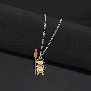 Bijoux de film et de télévision, Romance océanique, Cœur de <span class=keywords><strong>Feti</strong></span>, Collier Moana, Chaîne de clavicule pour femmes - Product Image 4