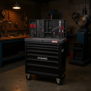 Gabinete de herramientas USAG con juego de cajones rodantes 516 ST6NPM, solución de almacenamiento profesional para talleres, mecánicos y proyectos de bricolaje. - Product Image 3