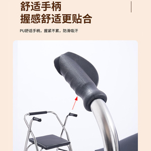 Canyu Walking Aid Foldable 2 Wheel Rollator With Seat For Elderly Mobility Support - Product Image 4