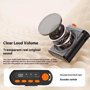 ลำโพงไร้สายแบบพกพา M29มีโทรโข่งแบบไดนามิกสำหรับสอนและเล่นไกด์นำเที่ยวโดยใช้ไมโครโฟนลาวาเลียร์ - Product Image 3