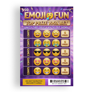 Wholesale Custom Funny Theme Print Lottery Tickets Supplier Digital Number Scratch and Win Instant Lottery Printing - Product Image 4