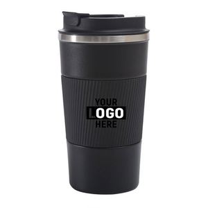 Custom Logo Wholesale Double Wall 304 Stainless Steel <b>Insulated</b> Coffee <b>Mug</b> with Silicone Sleeve Reusable Travel Tumbler - Product Image 3
