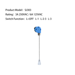 Sj303 Vỏ Màu Xanh Trong Suốt Mặt Dây Chuyền Kéo Dây Chuyển Đổi 125VAC 6A Cho Quạt Trần Tường Đèn Cạnh Giường Ngủ Đèn & Phụ Kiện Chiếu Sáng - Product Image 3