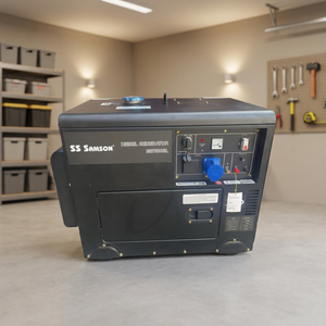 เครื่องกำเนิดไฟฟ้าดีเซลแบบเงียบ SS SAMSON 7KW ประสิทธิภาพสูง 240V สตาร์ทไฟฟ้า 50Hz ชุดเครื่องกำเนิดไฟฟ้าแบบพกพา - Product Image 1