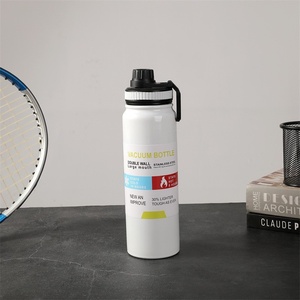 Bouteille d'eau sport moderne en acier inoxydable à double paroi sous vide 600ml 800ml, isolation thermique 6-12 heures, avec infuseur à thé - Product Image 6