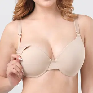 Maternity G F Cup Hands Free Breast milk Front Closure brassiere breathable Plus Size Breast Feeding Plump Nursing Bra For Women