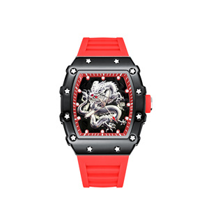 Reloj de pulsera de cuarzo a la moda ZIDO, Reloj impermeable informal de moda de lujo, reloj luminoso con fecha, correa de silicona ahuecada, Reloj para hombre - Product Image 4