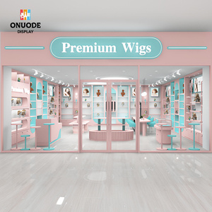 Custom Wig Store Interior Design <b>Wall</b> <b>Display</b> <b>Cabinets</b> and Salon Furniture for Hair Boutique - Product Image 2