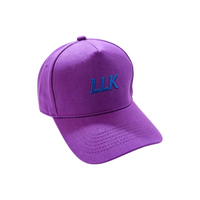 Casquette de papa réglable en coton rouge à 5 panneaux avec logo brodé personnalisé, casquette à 5 panneaux pour cadeau promotionnel