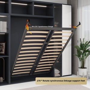 <span class=keywords><strong>Letto</strong></span> a Scomparsa Integrato con Hardware per Letti a Muro Nascosti, Ribaltabile Frontalmente, Misure Full Queen King - Product Image 2